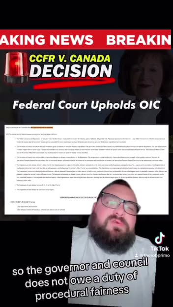 🇨🇦 Federal government is now within their "rights" to confiscate property w/o just cause