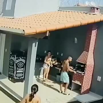 Brick in Grill Goes Boom