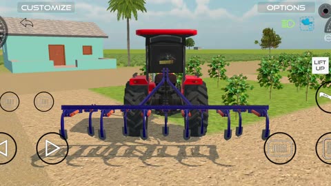 Farming with Hmt tractor