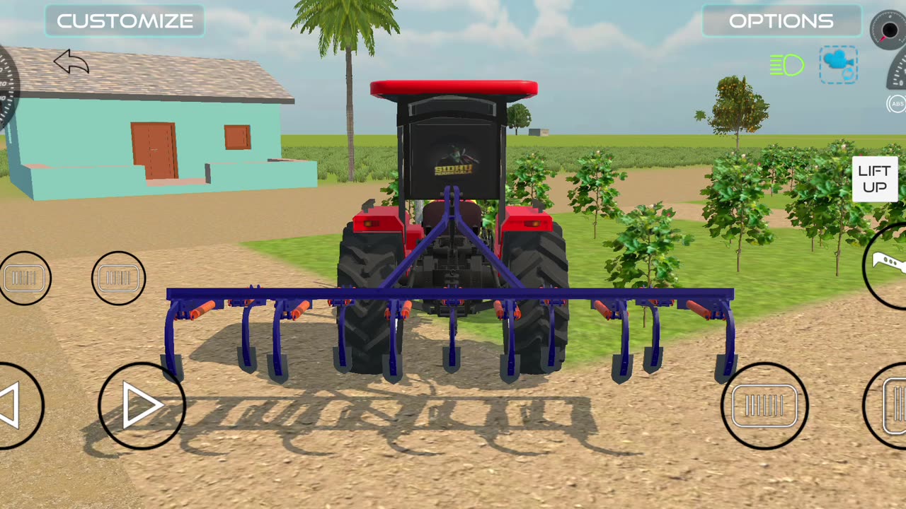 Farming with Hmt tractor