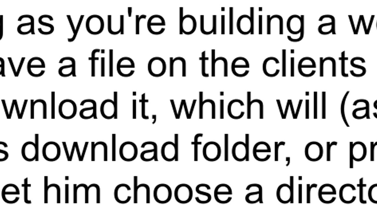 how to quotbrowse for folderquot in htmljavaScriptJquery