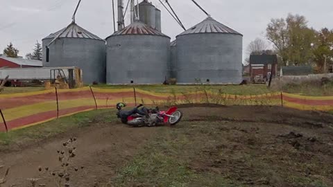 Riding the Pit Bike Track w/Friends