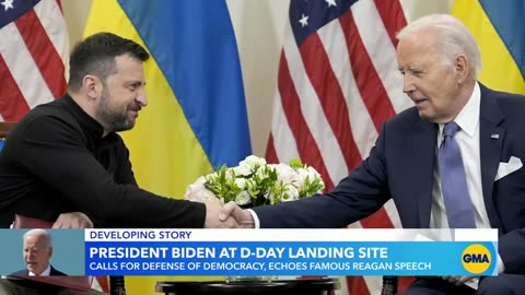 Biden calls for democracy during D-Day speech ABC News