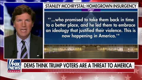 Tucker Carlson Tonight- Dems Think Trump Voters Are a threat to American