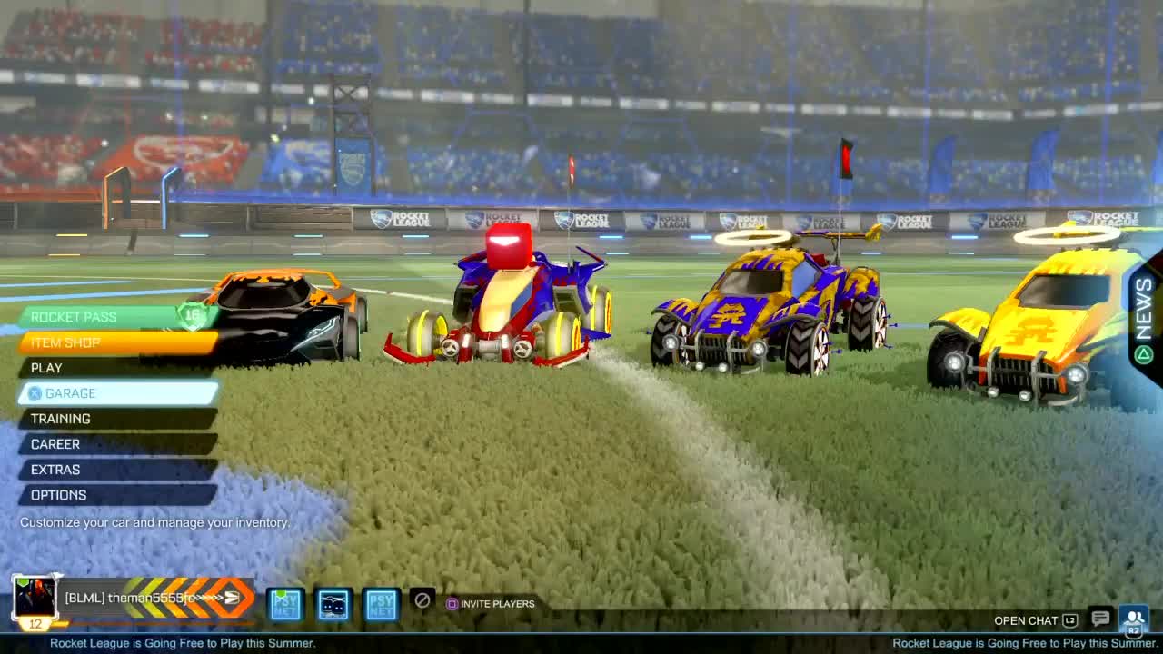 Rocket league with my cousins and bro