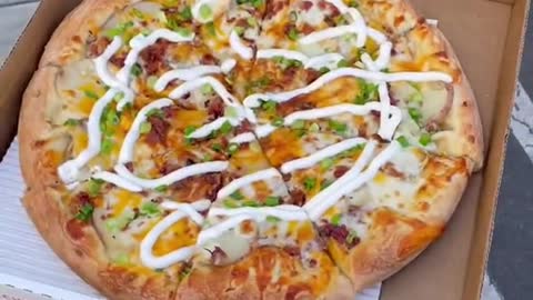 Salad chicken pizza