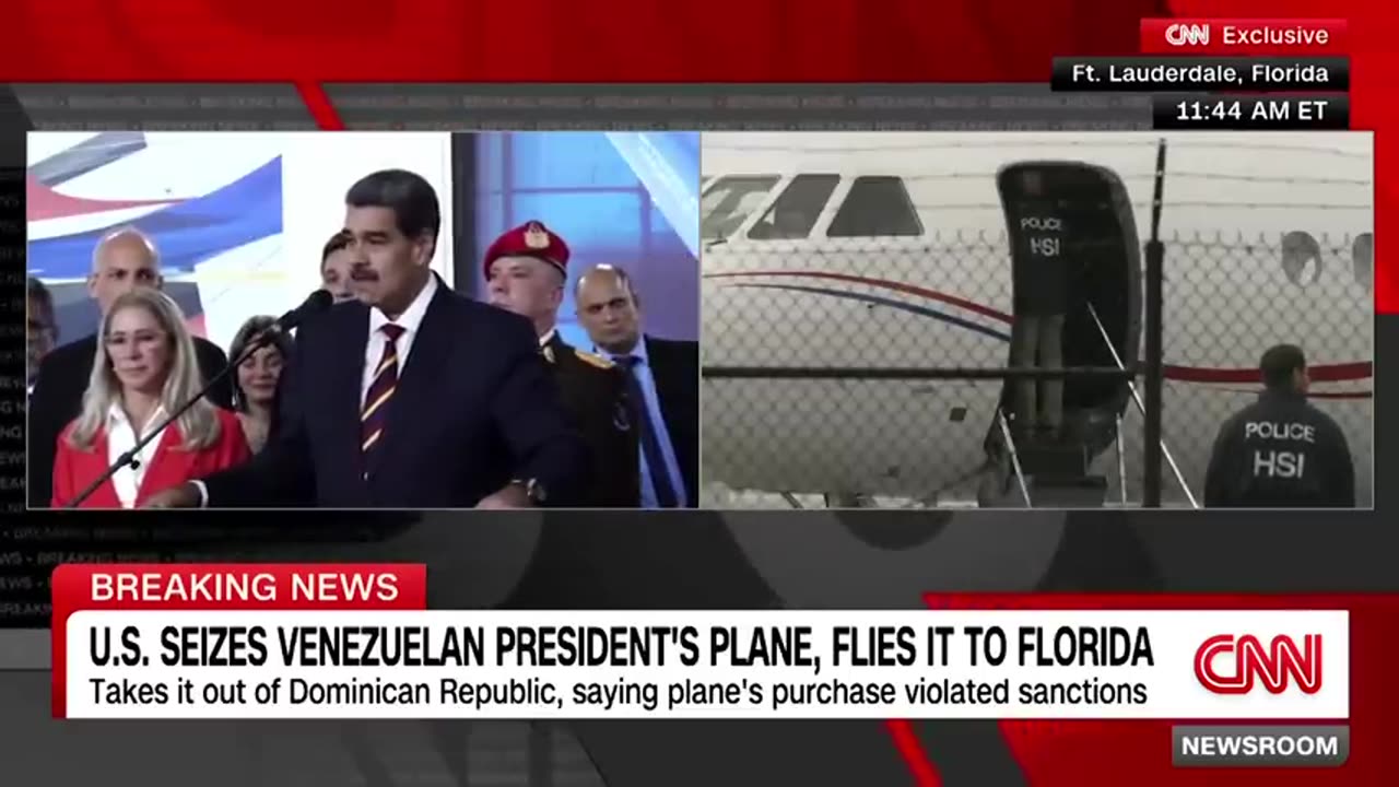 Exclusive: US seizes Venezuelan President's plane, flies it to Florida