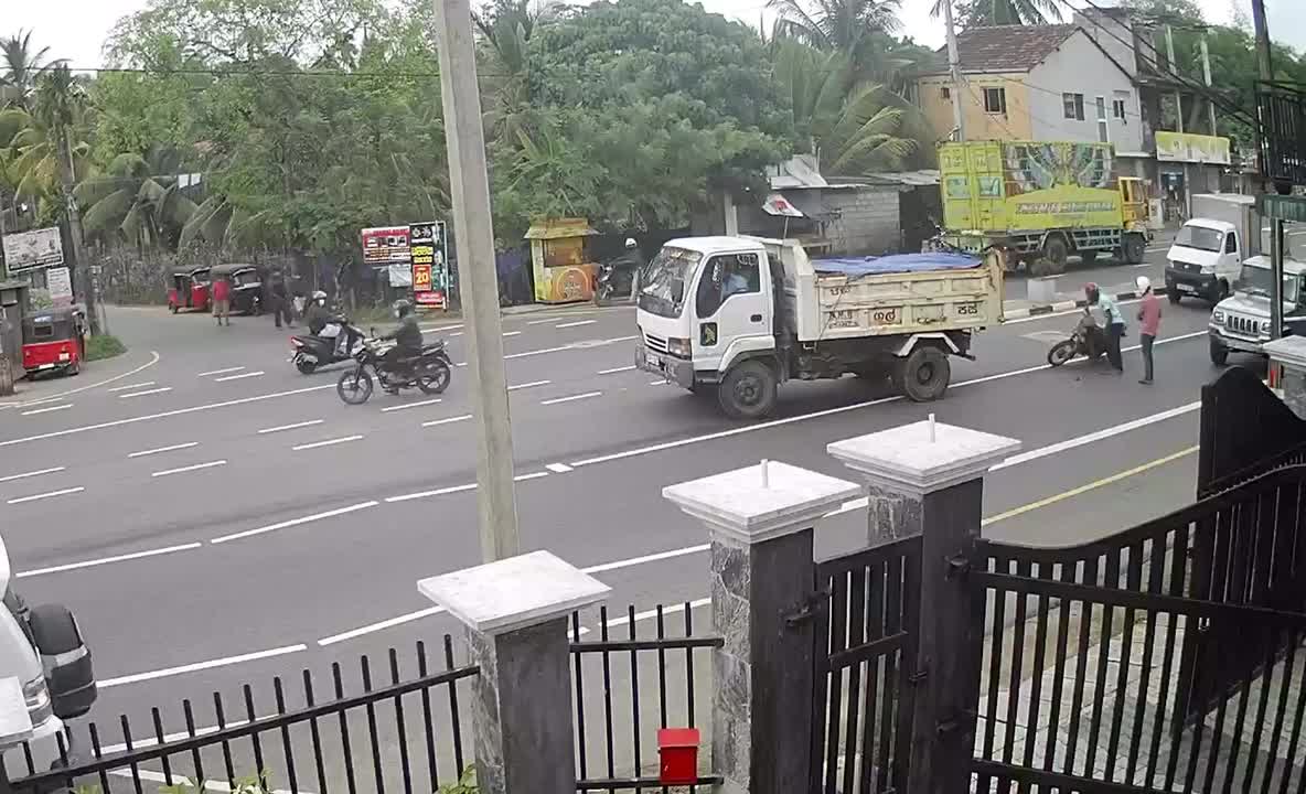 Bike rider hit the truck accident