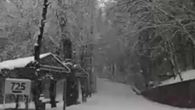 Snowfall in muree, Pakistan