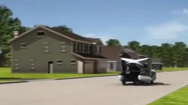 Amazing flying car this is technological innovation