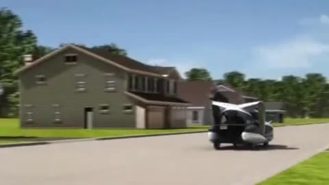 Amazing flying car this is technological innovation