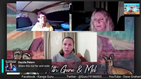 Guru and Caz with Amanda Sheady