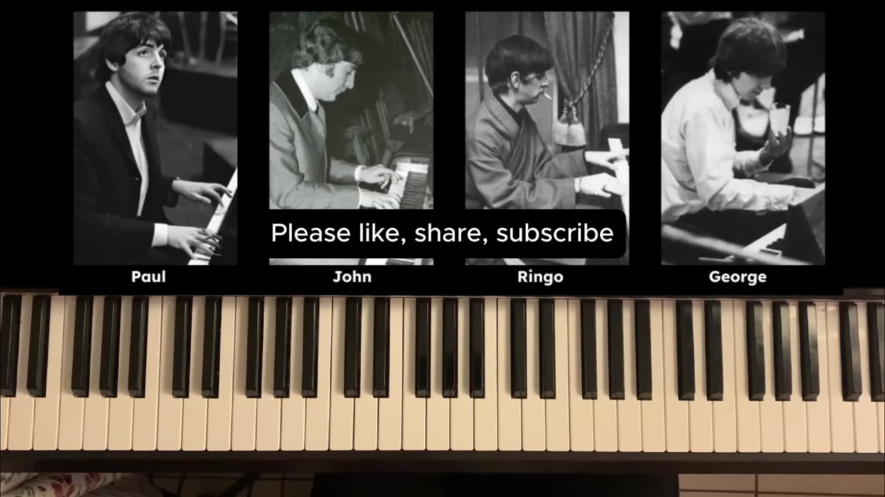 How Each Beatle Plays Piano DEMONSTRATED