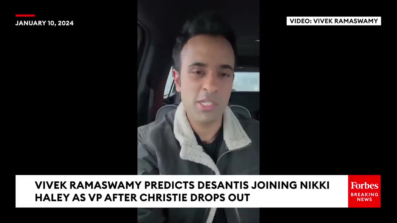 BREAKING_ Vivek Ramaswamy Makes Shocking 2024 Prediction After Chris Christie Drops Out Of Race