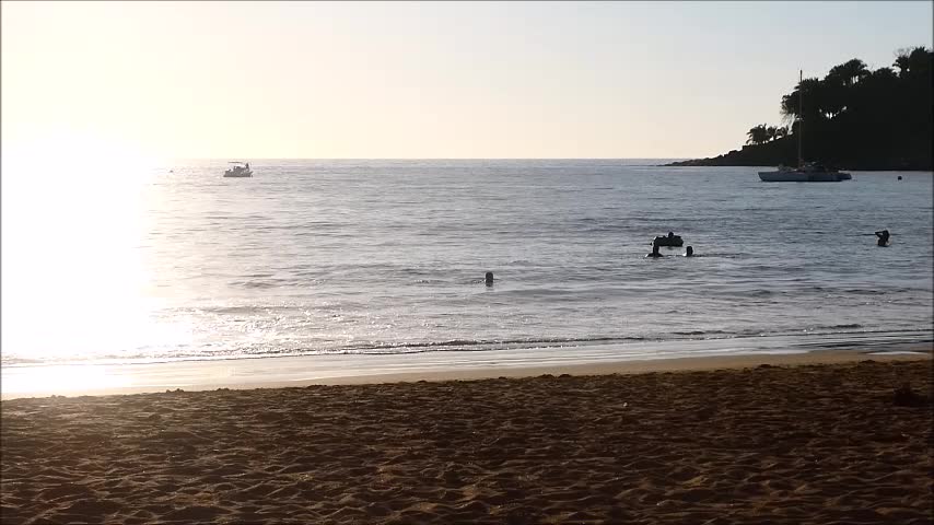 Sights and Sounds of Sunset at a Mexican Beach