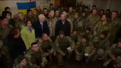 John McCain, Lindsey Graham and Amy Klobuchar in Ukraine Dec 2016