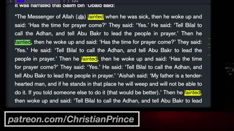 Christian prince Then you are not a muslim