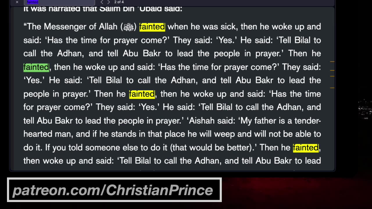 Christian prince Then you are not a muslim