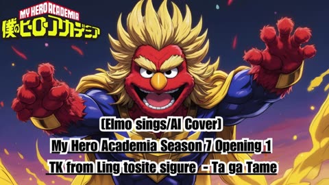 [Elmo sings/AI Cover] My Hero Academia Season 7 OP 1 TK from Ling tosite sigure - TagaTame