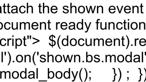 Binding event before Bootstrap Modal show