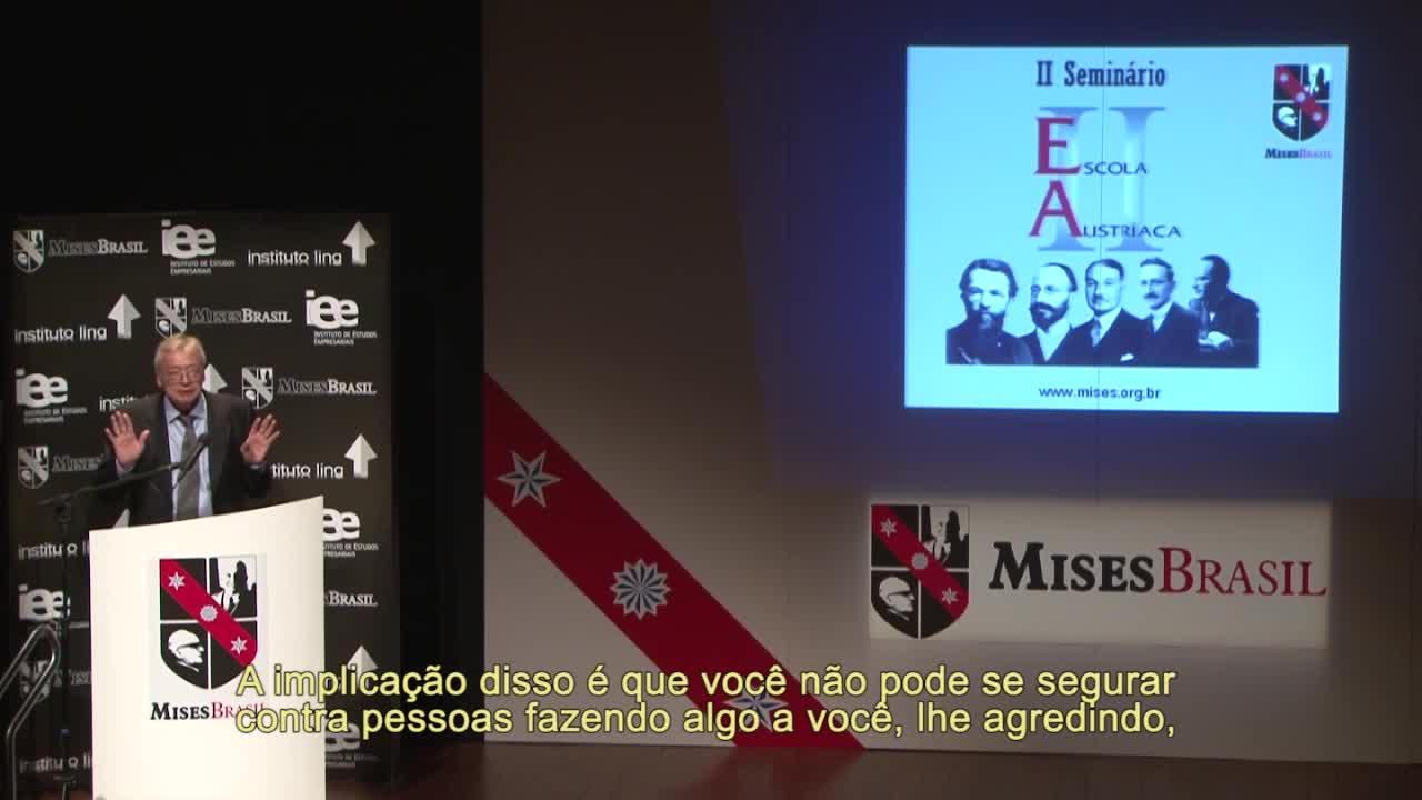 "Queremos uma Sociedade com Leis Estatais ou Privadas?" - Hans-Hermann Hoppe - Parte 5