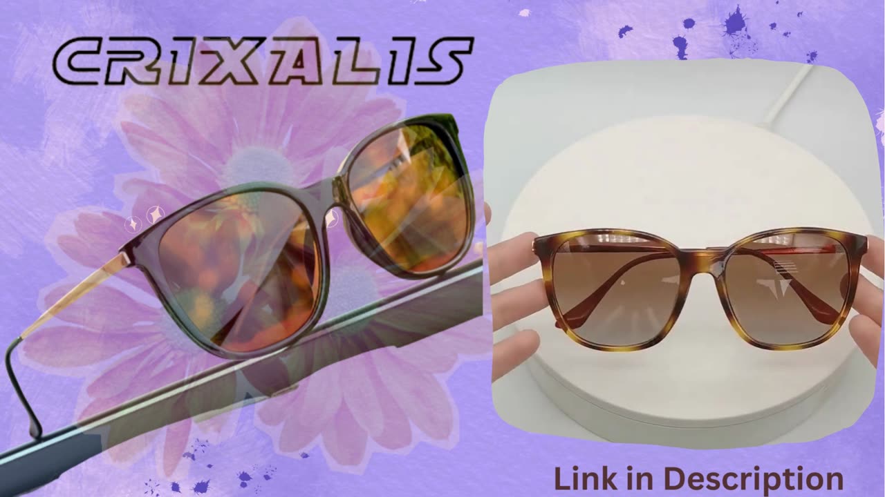 CRIXALIS Vintage Women & Men Luxury Brand Designer Shades Female