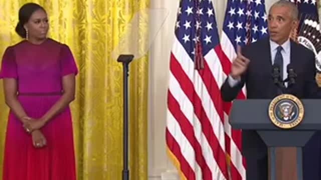 Former President Barack Obama And Former First Lady Michelle Returns At The White House