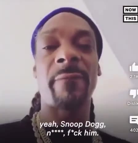 Snoop Dogg says "don't vote for Trump"