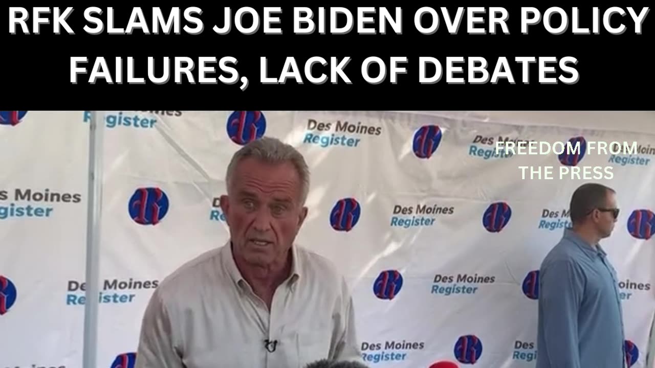 RFK jr is DONE with Joe Biden's Policies!