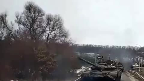 Today, Russian T-90 tanks were spotted in the Valovsky district of the Belgorod region