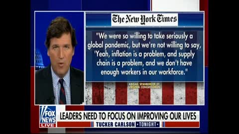 Tucker Carlson 2021-11-08 Biden Admin, Sec. of Energy Granholm Laughing