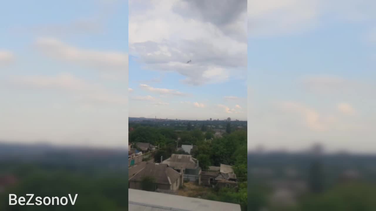 Ukraine War - BM-27 Uragan MLRS missiles, managed to be intercepted by our air defense