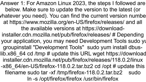 How to install GTK3 and Firefox on Amazon Linux EC2 instance
