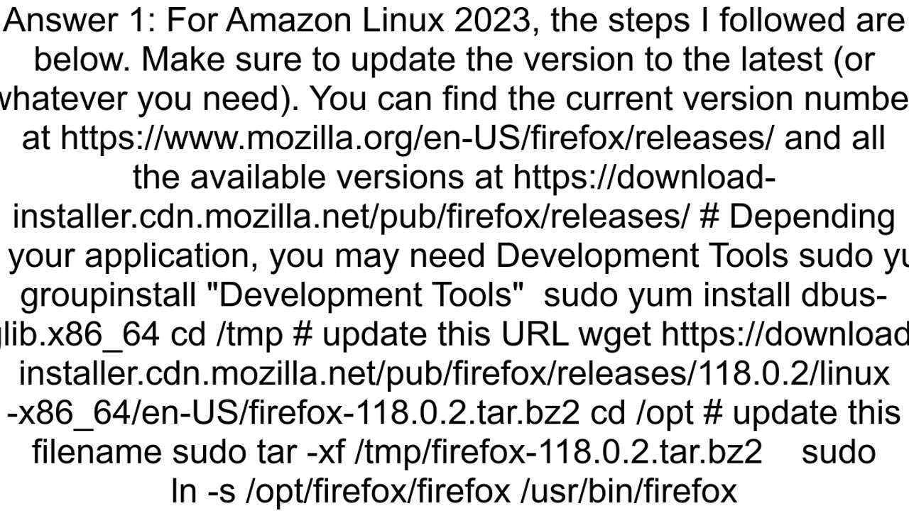 How to install GTK3 and Firefox on Amazon Linux EC2 instance