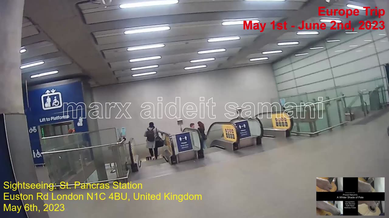 May 6th, 2023 33b Walking King's Cross Station to St. Pancras Station, UK