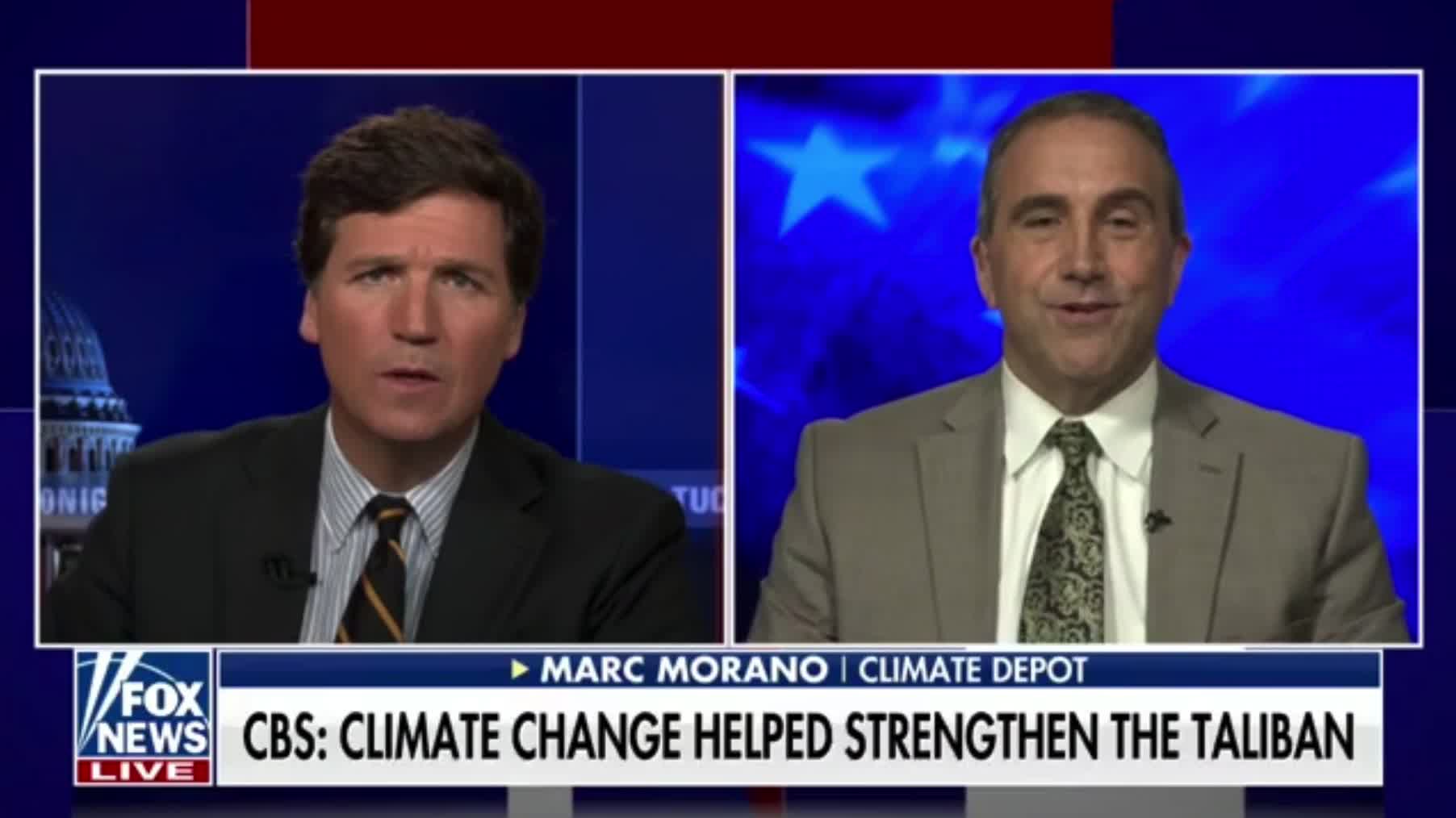 Marc Morano on CBS News attributing turmoil in Afghanistan to climate change.