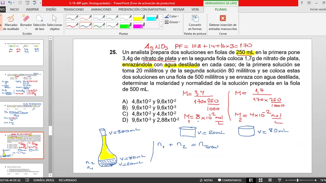 ADC SEMESTRAL 2022 Semana 10 QUIMICA