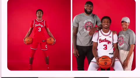 Bronny visiting Ohio State (via @Jessica)