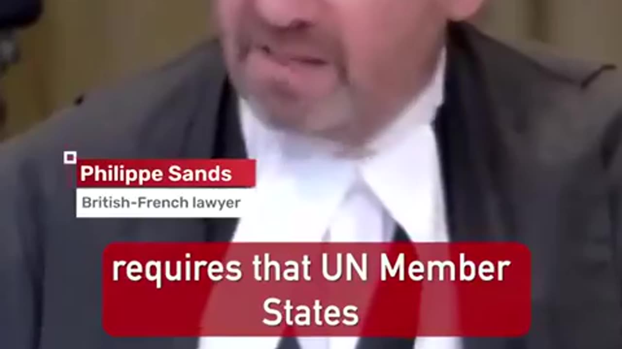 Philippe Sands, Palestinian representative at the ICJ hearing today on the Israeli occupation