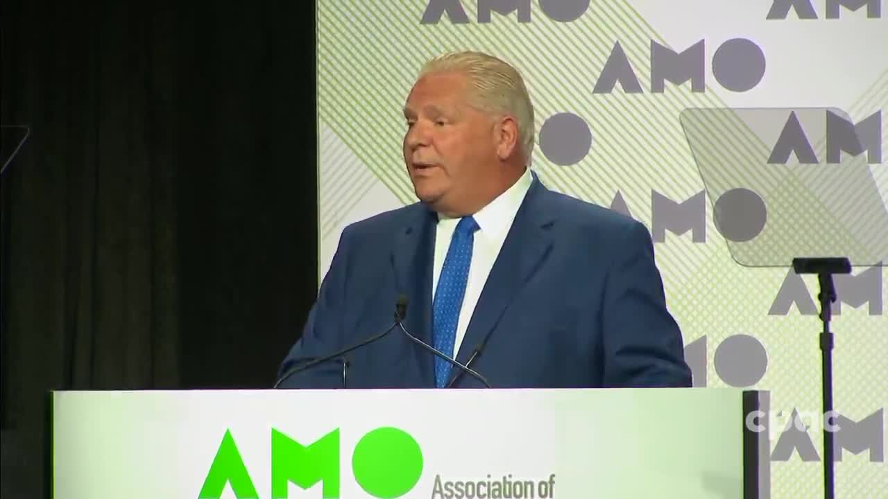 Canada: Premier Doug Ford addresses Association of Municipalities of Ontario conference – August 15, 2022