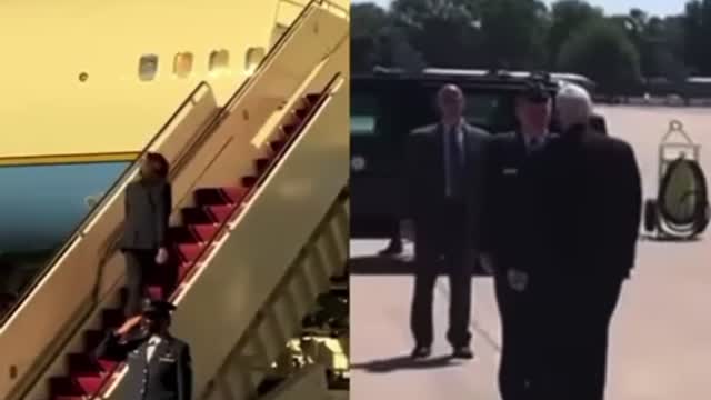 Entitled. Ungrateful. Kamala. Pence Shows Her How To Salute!