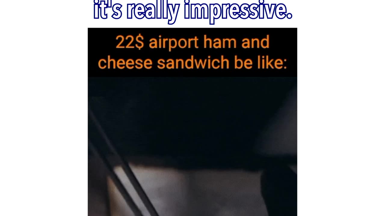 I'd like a side of air with my airport sandwich, please 🤤