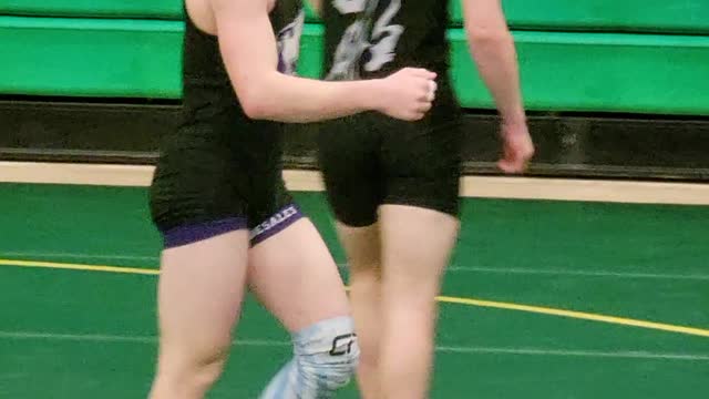 Trystan first match 2022 ALL North Wrestling Tournament