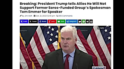 Trump Won’t Support George Soros Guy, Tom Emmer !!!, 4212