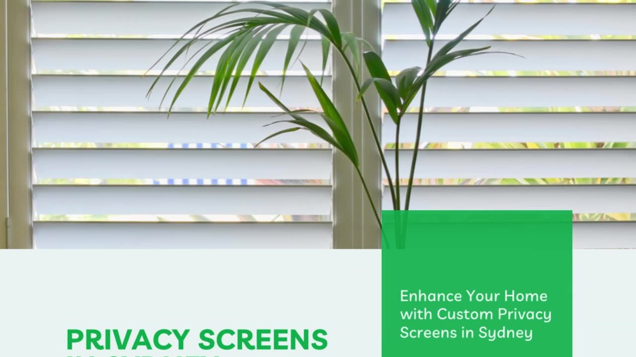 Enhance Your Home with Custom Privacy Screens in Sydney