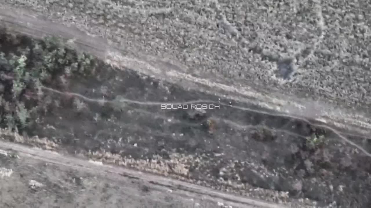 Russian kamikaze UAV destroying khokhols