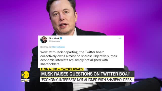 Board members own almost no shares,' Elon Musk takes a dig at Twitter