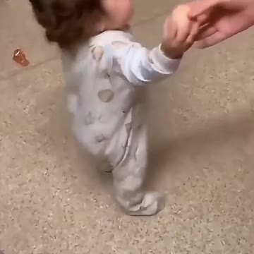 Funny baby is stolen a Ball