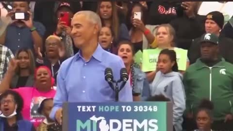 Hussein Obama Stumps for Joe, Gets Shouted Down with FJB Chant *Epic*