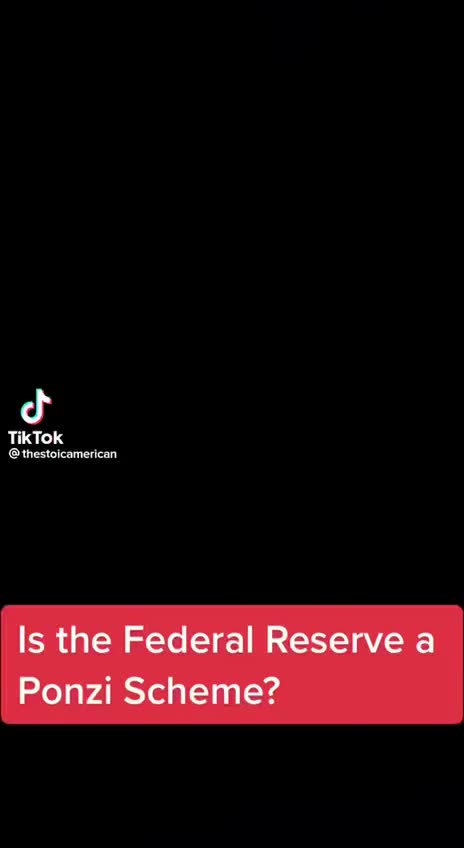 Is the federal reserve a Ponzi scheme?